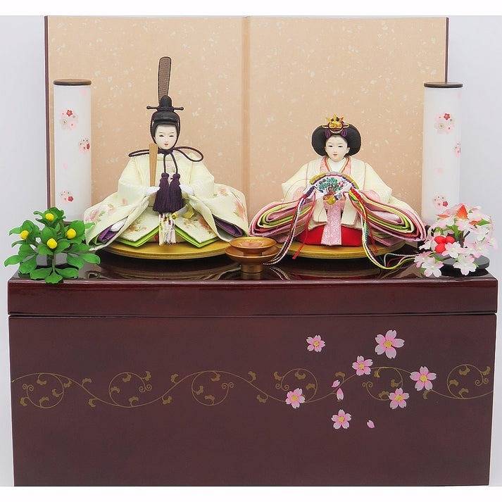 花にしも 京14番親王 刺繍 唐草桜収納飾 | ギャラリー | 雛人形の通販