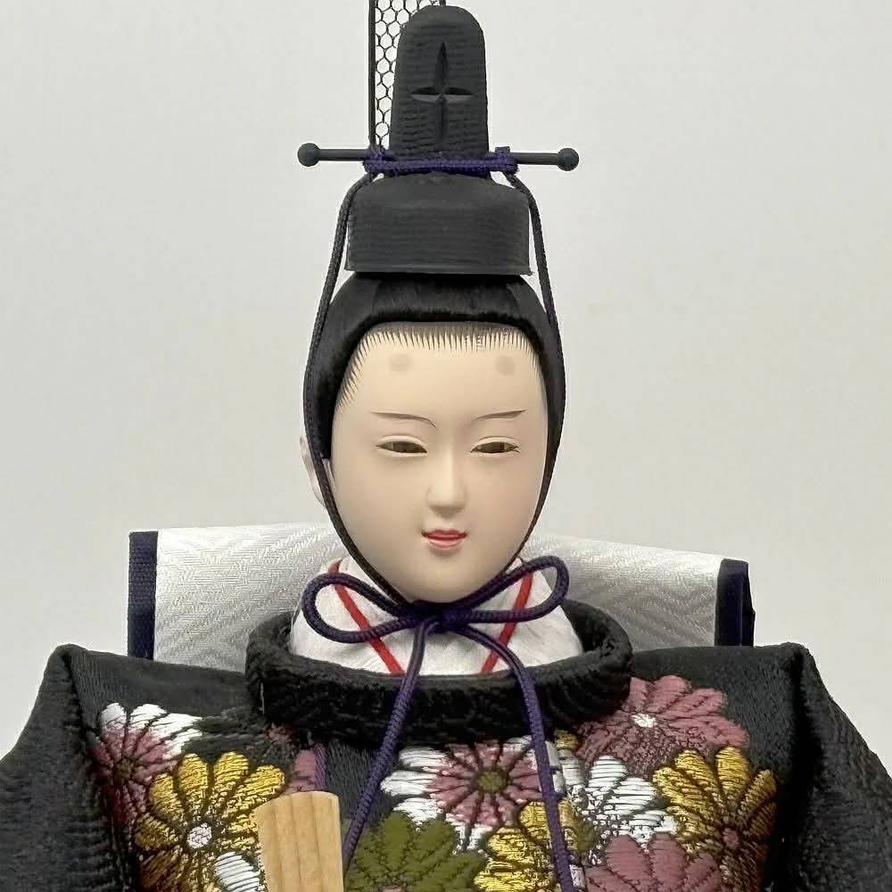 雛人形　ガラスケース　お雛様　丸顔　田辺光玉　桃の節句　雛祭り　ひな祭り アクリルケース飾り｜ひだまり雛｜固定式雛人形 ｜お求めやすい雛飾り