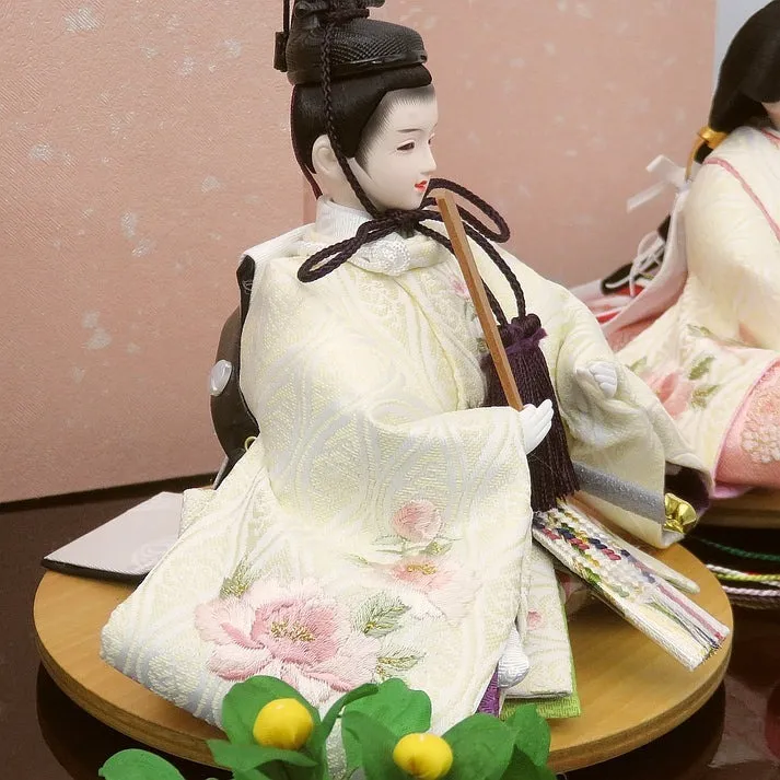 花にしも 京14番親王 刺繍 唐草桜収納飾