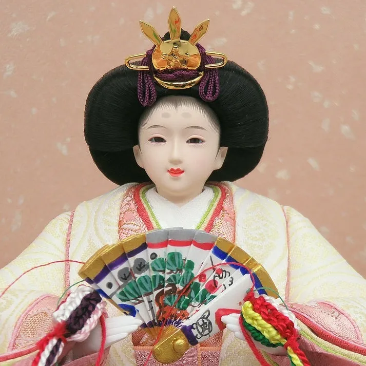 花にしも 京14番親王 刺繍 唐草桜収納飾