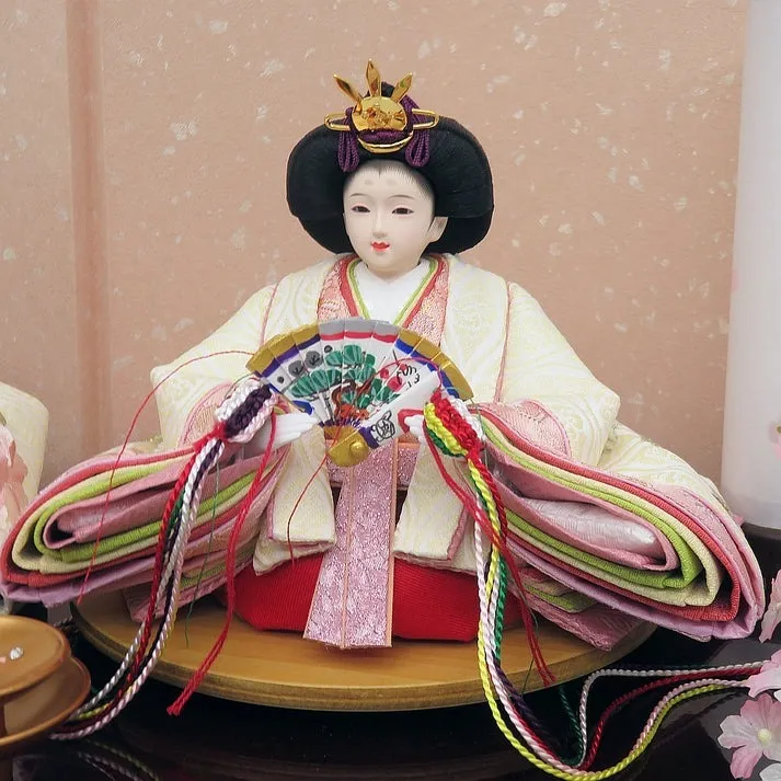 花にしも 京14番親王 刺繍 唐草桜収納飾