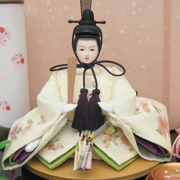 花にしも 京14番親王 刺繍 唐草桜収納飾