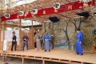 春の川越で見る老袋の万作伝統芸能